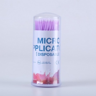 Микробраши светло-фиолетовые 2,5 мм в колбе 100 шт